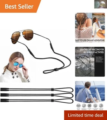 Soporte para gafas ajustable transpirable - Paquete de 3 cordones para actividades al aire libre Foto 1 de 4
