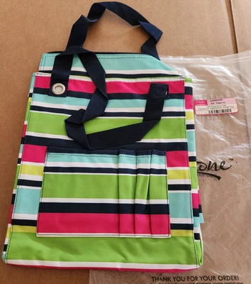 Nuevo con etiquetas Bolso de Mano Organizador Thirty-One 31 Alto Preppy Pop Rayas 11x13x6 Cremallera Superior Foto 1 de 3