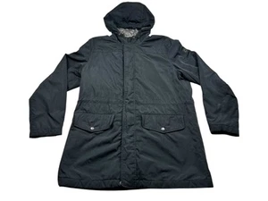 Ben Sherman Mens Large Long Sleeve Jacket Hooded Black Pockets Outdoor Warm - Bild 1 von 6
