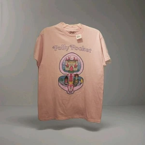Neu mit Etikett Hybrid Apparel Polly Pocket rosa T-Shirt Gr. M Damen 100 % Baumwolle  - Bild 1 von 3