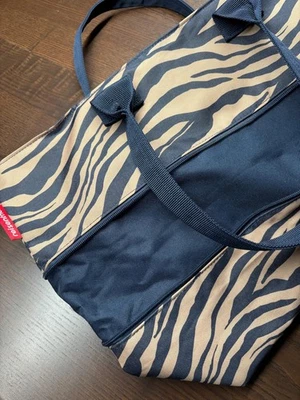 reisenthel shopper e1 Tasche Einkaufstasche Damentasche dunkelblau beige - Bild 1 von 3