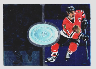 1998-99 SPx Finite Global Impact /6950 Chris Chelios #120 Chicago Blackhawks - Image 1 of 3