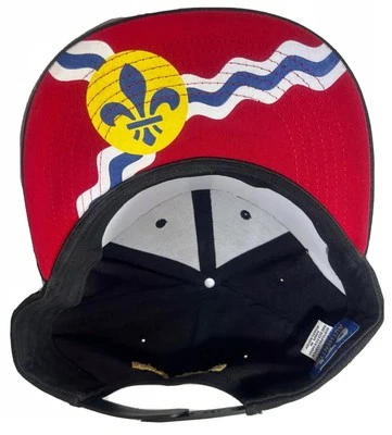 St. Louis Blues NHL Hockey Team Strapback Black Ball-Cap Hat Authentics - Image 1 of 4