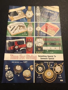 Vintage 60er Jahre Schmuck & Uhren Katalog Seite Anzeige 0C25 - Bild 1 von 3