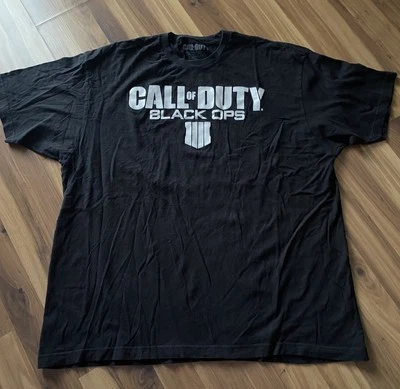 Call of Duty Black Ops 4 рубашка размер 2 X официальный игровой футболка COD черный хлопок - Изображение 1 из 4