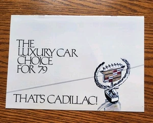 Original 1979 Cadillac Luxusauto Verkaufsprospekt  - Bild 1 von 4