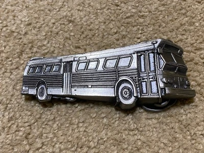 Vintage 1978 Bergamot Brass Works Bus Belt Buckle Made in USA Cast  A-210 Rare - Image 1 of 4