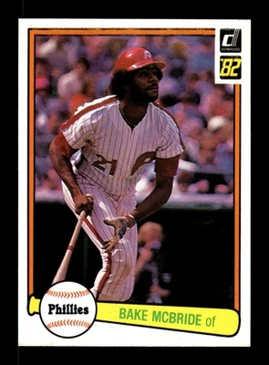 1982 Donruss Baseball Card - Bake McBride #497 Philadelphia Phillies NM - Image 1 of 2