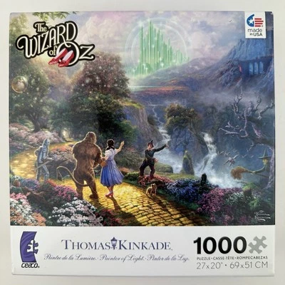 The Wizard of Oz Puzzle Artwork by Thomas Kinkade 1000 piece Ceaco New Sealed - Image 1 of 4