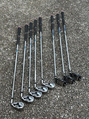 Juego de 8 palos Cobra BAFFLER XL híbridos y de hierro 4H,5H, 6H 7-9, PW GW regular FLEX RH Foto 1 de 4