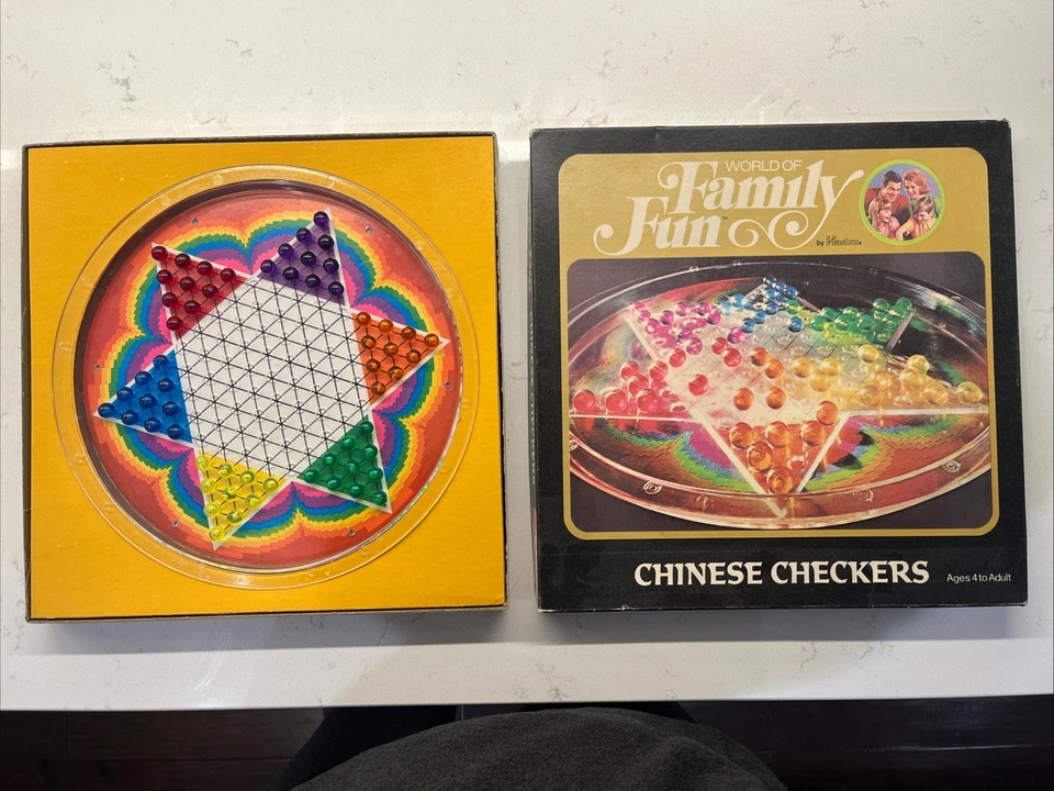 ВИНТАЖ 1971 HASBRO МИР СЕМЬИ ВЕСЕЛО КИТАЙСКИЕ ШАШКИ - ПОЛНАЯ ИГРА - Изображение 1 из 4