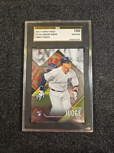 2017 AARON JUDGE (RC) SGC 100 Pristine Topps Finest #FFI-AJ Finest Firsts ~1stB - Picture 1 of 9