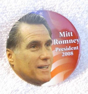 Pin de candidato presidencial Mitt Romney 2008 - presidente Mitt Romney 2008 - Imagen 1 de 1