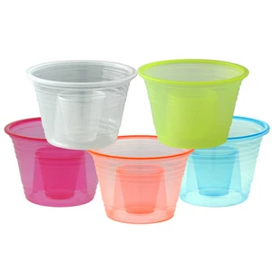 1000 Plastic Power Party Jager Bomber Shot Cup Glass Shooters Color Bomb Cups - Picture 1 of 11