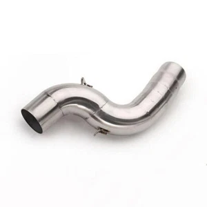 Exhaust System Middle Link Connect Pipe Fits For Kawasaki ZX 6R 04-08 - Picture 1 of 5
