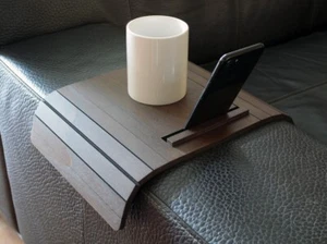 Flexible Sofa Arm Table with Phone and Tablet Stand, Small Slinky Over the Couch - Picture 1 of 12