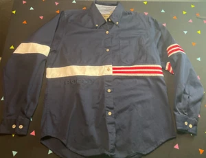 Roper Western Shirt Mens Size M Rodeo Blue Button Down USA - Picture 1 of 6