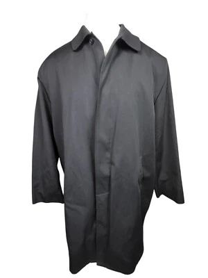 Gabardina Polo Ralph Lauren negra forrada de lana ventilación única para hombre 48L Foto 1 de 4