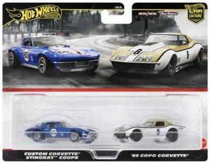 HOT WHEELS CORVETTE STINGRAY & ‘69 COPO CORVETTE CAR CULTURE 2 PACK PREMIUM SET! - Picture 1 of 5