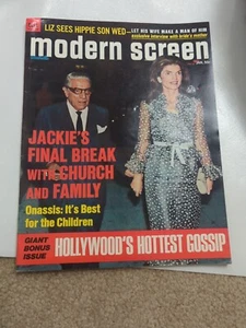 Modern Screen January 1971 Jackie Kennedy Onassis Elizabeth Taylor  - Picture 1 of 20
