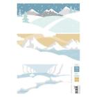 Marianne Design A4 Cardtoppers Sheet - Eline?s Background Snow & Ice AK0087