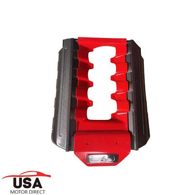 New Red Engine Cover Plastic Replacement For 2015 2016 2017 Ford Mustang GT 5.0 Foto 1 de 3