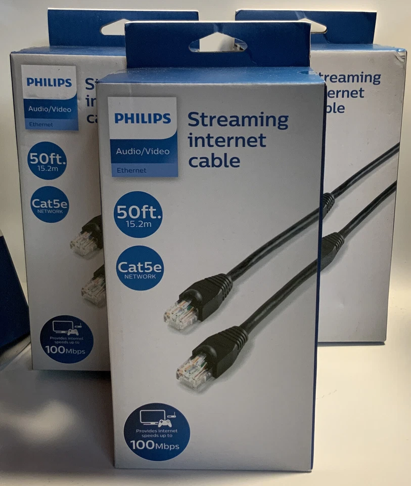 Philips Cat 5e Ethernet Cable - 50ft