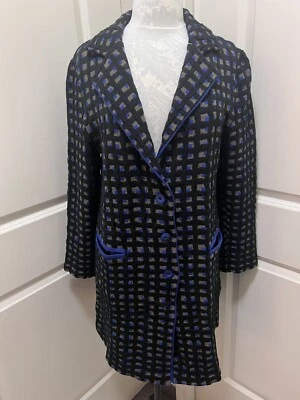 Abrigo Suéter Anthropologie Aldo Martins Cuadros Mujer Talla M EE. UU. Foto 1 de 4