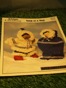 POSTONS SNUG AS A BUG CROCHET PAPERS CLOTHES FOR DOLL - Picture 1 of 2