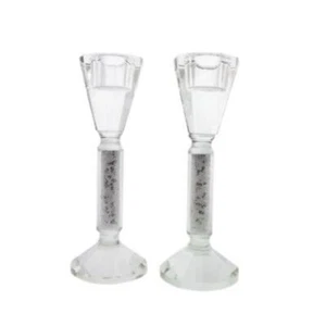 Candelabros de cristal judío de Shabat con relleno de burbujas regalo santo - Imagen 1 de 7