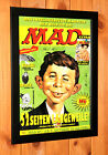 1998 Mad Magazine Vintage Mini Prom Sheet Framed Poster / Ad Framed