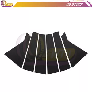 Juego de 6 postes de pilar negros para piano kit de cubierta de puerta para Chevy Impala 2014-2016 - Imagen 1 de 7