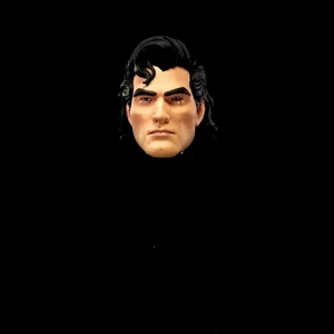 Salmonete de pelo largo pintado personalizado pintado para la cabeza de Superman. Mcfarlane escala de 7 pulgadas. - Imagen 1 de 6