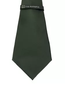 Corbata masculina talla 60 in de VIA EUROPA verde cazador 100 % seda - Imagen 1 de 12