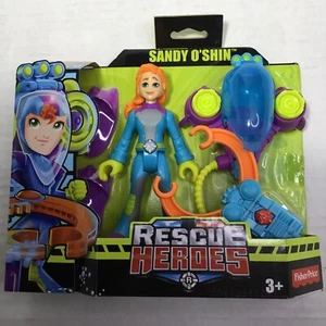 Fisher Price Rescue Heroes Sandy O'Shin. Removable Flippers & Water Rescue Claw - Picture 1 of 5