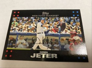 2007 TOPPS DEREK JETER W/ BUSH AND MANTLE NEW YORK YANKEES #40