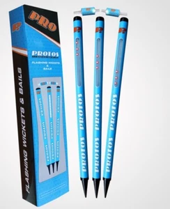 Protos Flash 3 PCE Stumps with 2 PCE Bails Cricket Gift LED Flashing Stumps - Bild 1 von 1