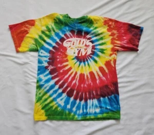 Vintage Golds Gym Tie Dye T shirt Adult Mens Size L Made In USA - Picture 1 of 8