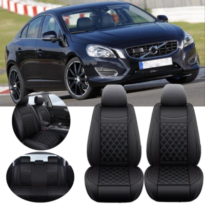 For Volvo XC60 XC40 XC90 Car Seat Covers 5-Seater Front Rear Full Set PU Leather - Image 1 of 4