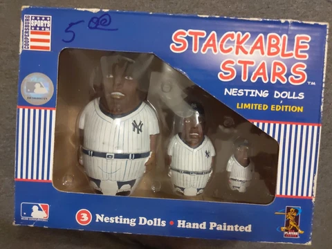 2003 Coopersburg New York Yankees Stackable Stars Baseball Nesting Dolls - K1 Cover