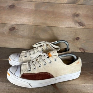 converse jack purcell pro womens size 8 shoes beige comfort sneakers - Picture 1 of 8