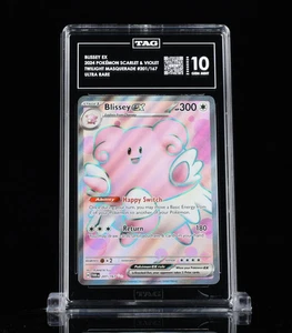 Pokemon Blissey EX Twilight Masquerade 201/167 Ultra Raro ETIQUETA 10 - Imagen 1 de 2