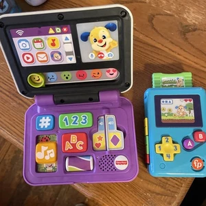 fisher price toys lot Laptop And Handheld Game ., Both Work Good!!๐ - Picture 1 of 5