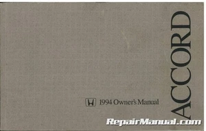 Used 1994 Honda Accord Owner's Manual - Picture 1 of 1