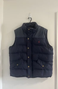 Gilet Joules uomo taglia XL blu navy smanicato imbottito zip scaldacorpo - Foto 1 di 12