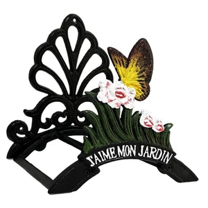 Soporte de manguera de jardín decorativo, percha de manguera, hierro fundido de alta resistencia jardín patio Wa... - Imagen 1 de 6