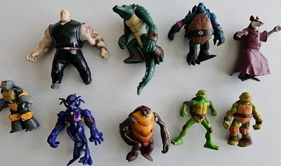 TMNT Teenage Mutant Ninja Turtles Viacom Playmates Lot x9 | various conditions - Image 1 of 4