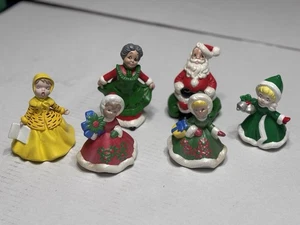 Lote de estatuillas navideñas vintage molde Atlántico y Holanda pintadas a mano años 70 - Imagen 1 de 12