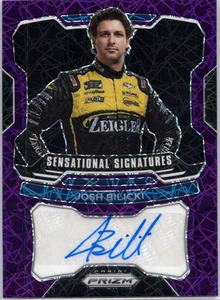 2022 Prizm Racing Josh Bilicki Sensational Signatures Purple Velocity Auto 52/99 - Picture 1 of 2