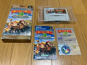 Super Donkey Kong Country 3 Boxed Nintendo Super Famicom SFC 1996 Japan import - Picture 1 of 10